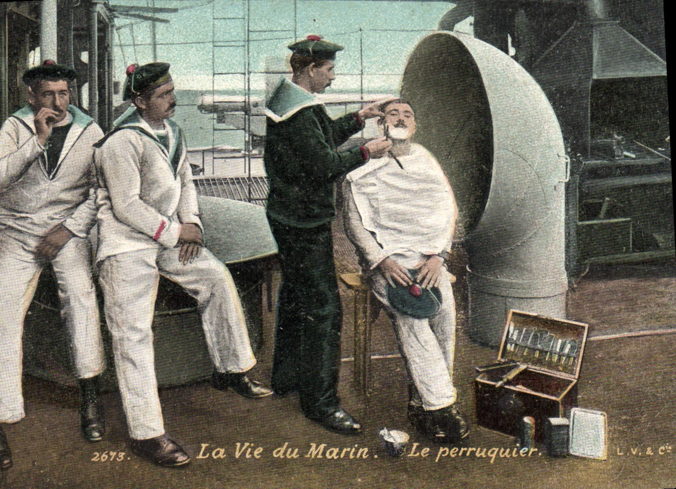 La Vie du Marin — Le perruquier — L.V.&C° n°2673