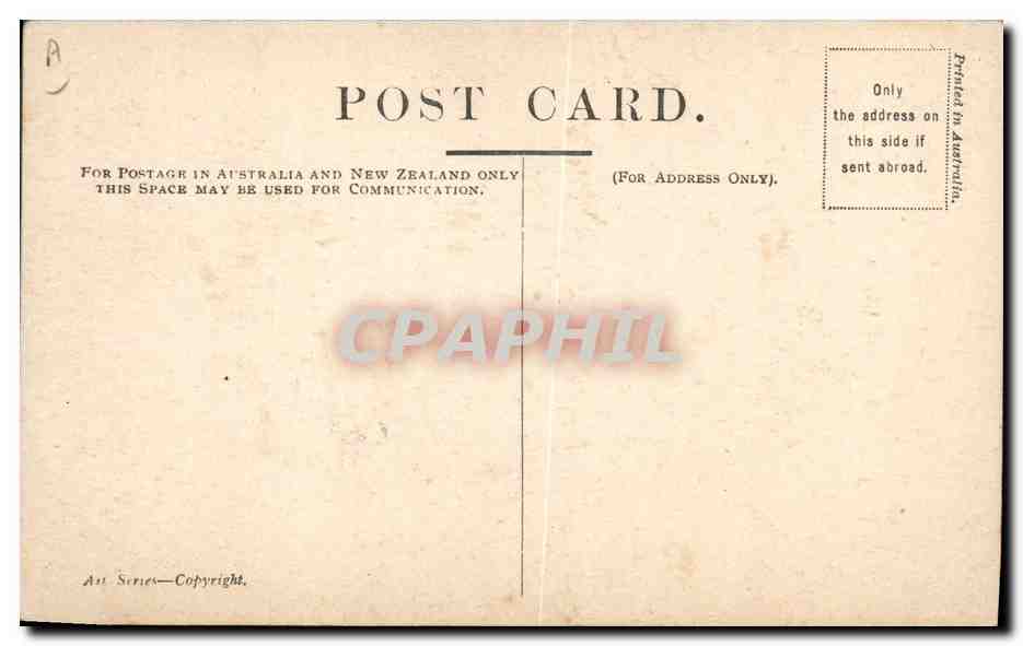 CPA Drapeau Femme Victoria Australie Australia — Rückseite