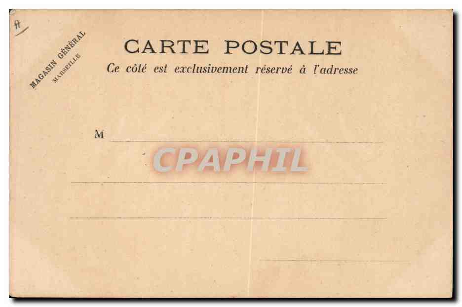 CPA Drapeau Femme France — Rückseite
