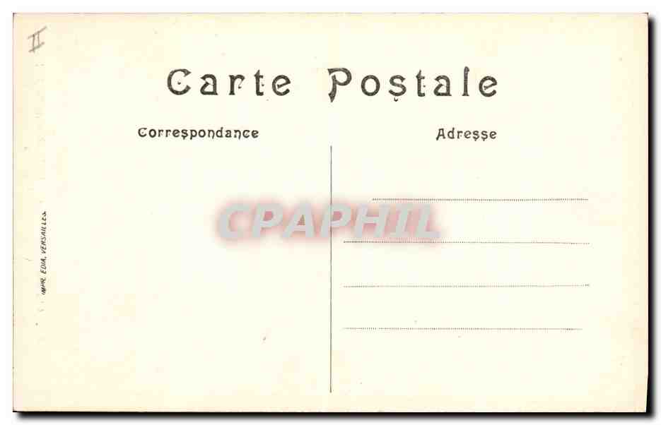 CPA Chateau de Versailles La pendule de Caffieri Salon de la pendule  — Rückseite