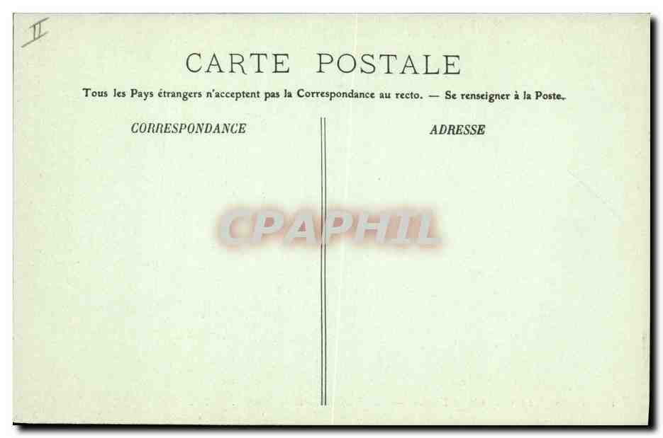 CPA Horloge Versailles Grand Trianon Garniture de cheminee Empire  — Rückseite