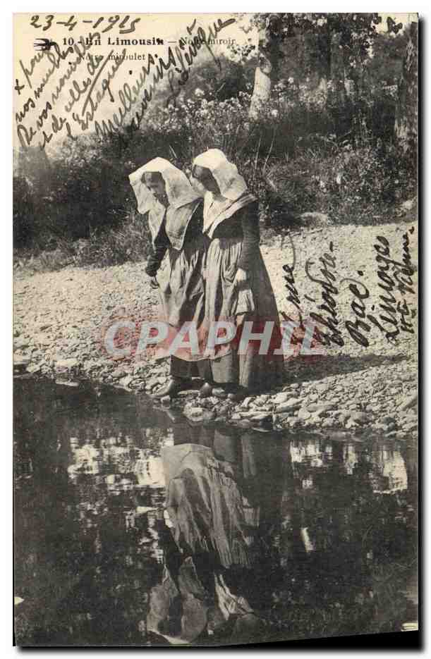 CPA Folklore Limousin Notre miroir