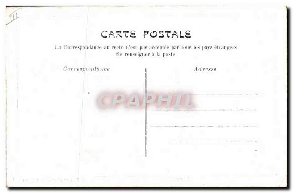 CPA Folklore Limousine — Verso