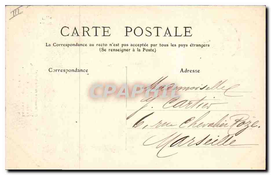 CPA Folklore Limousine — Verso