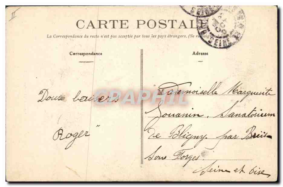 CPA Folklore Enfants Limousin  — Verso