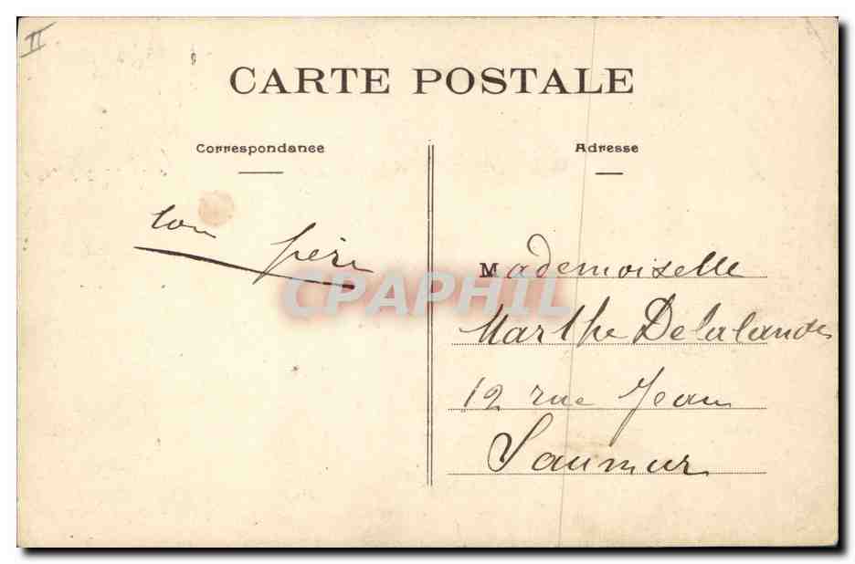 CPA Folklore Limousin Limousin — Verso