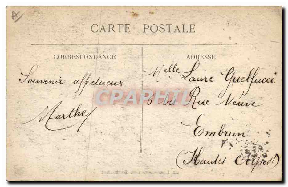 CPA Folklore Limousines en Barbichet — Verso