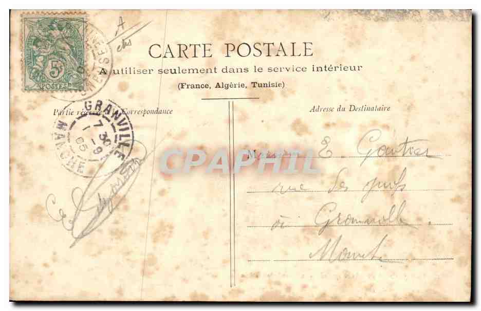 CPA Folklore Au Pays Creusois Berger Vaches Chein — Verso