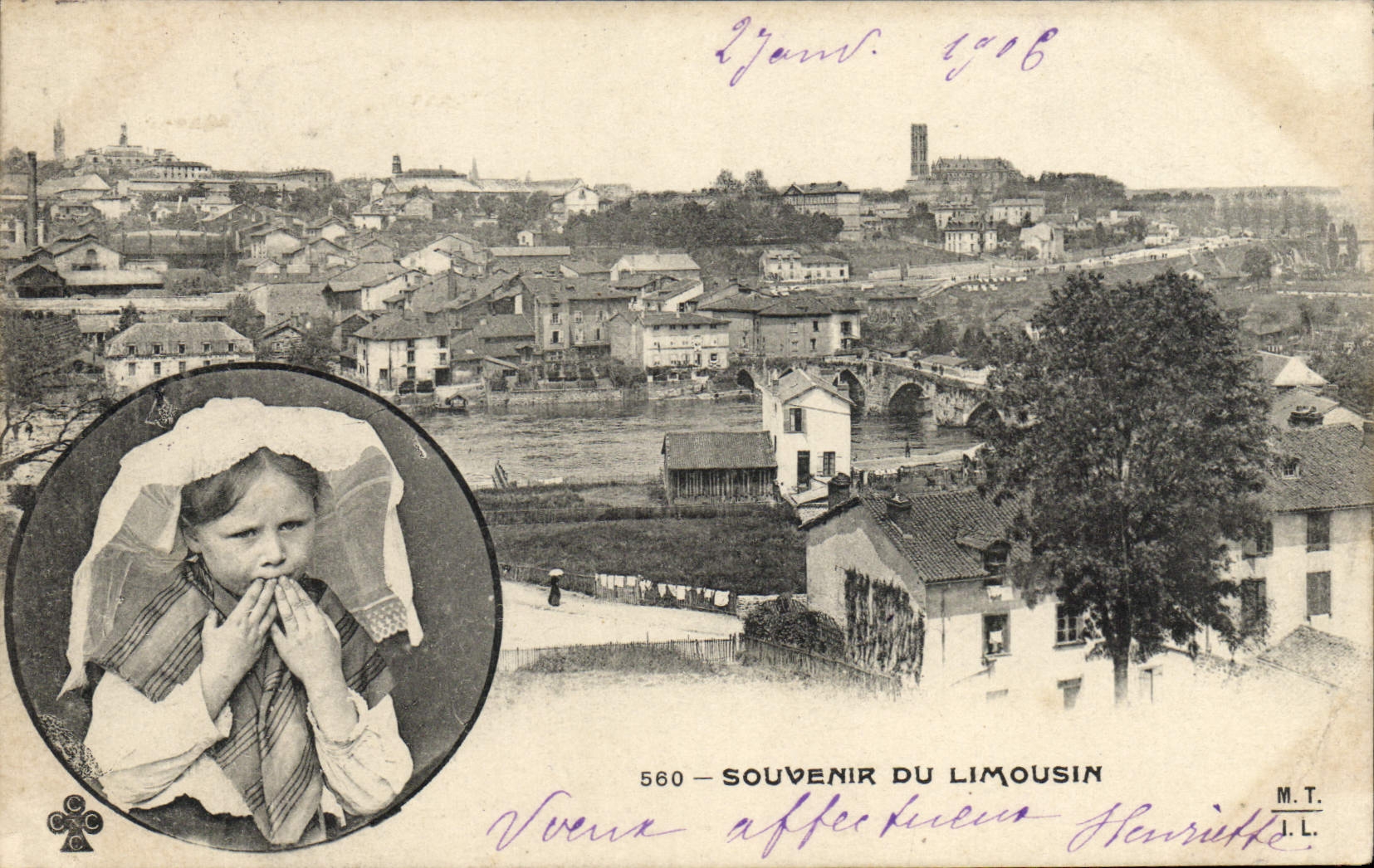 Vienne — Souvenir du Limousin — M.T. n°560