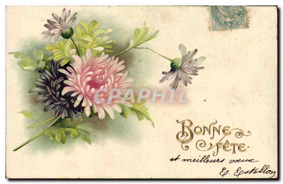 CPA Fantaisie Fleurs 