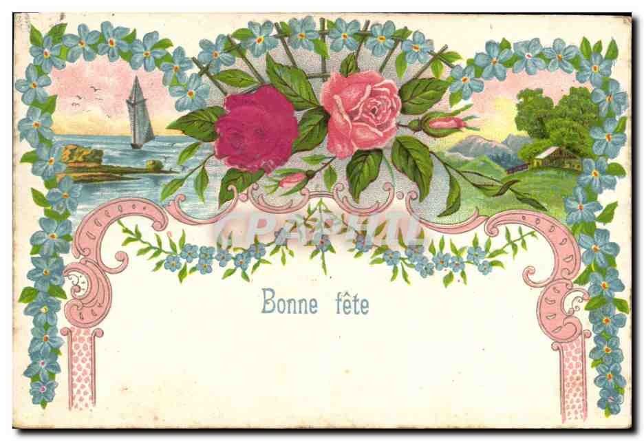 CPA Fantaisie Fleurs 