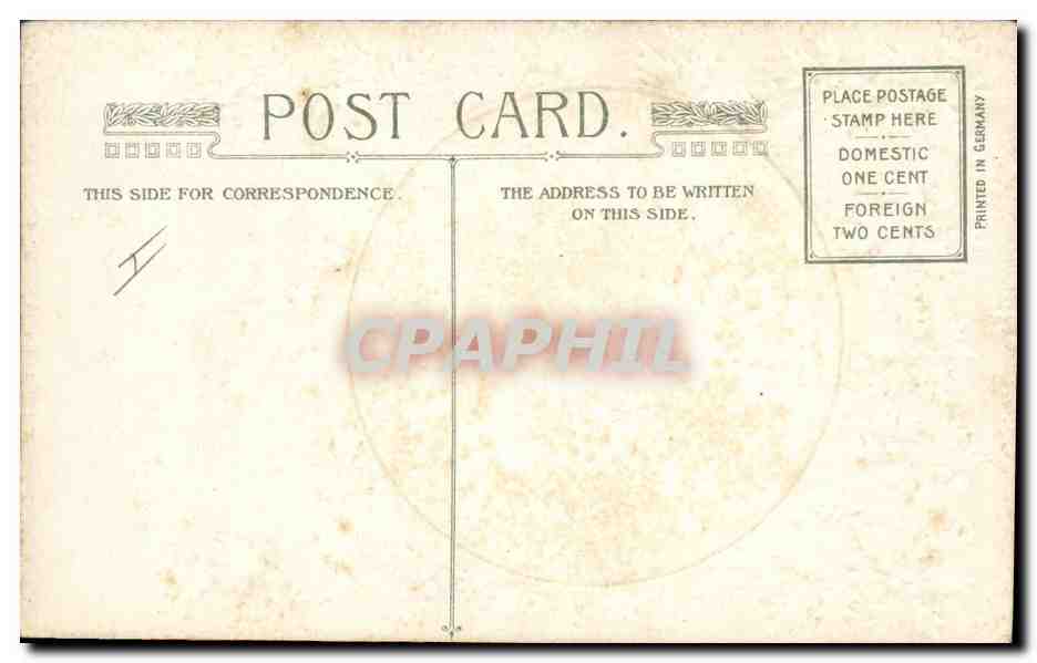 CPA Fantaisie Fleurs Bateau — Verso