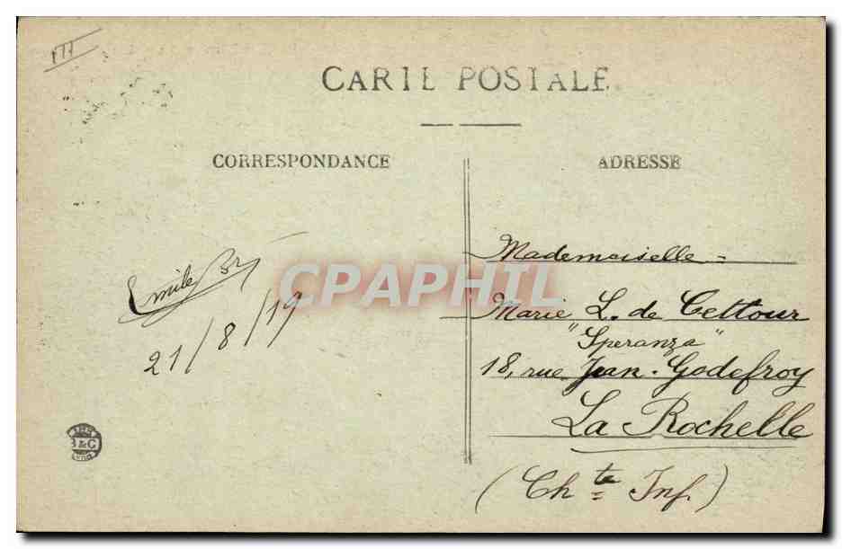 CPA Folklore En Limousin Un paturage Moutons  — Verso