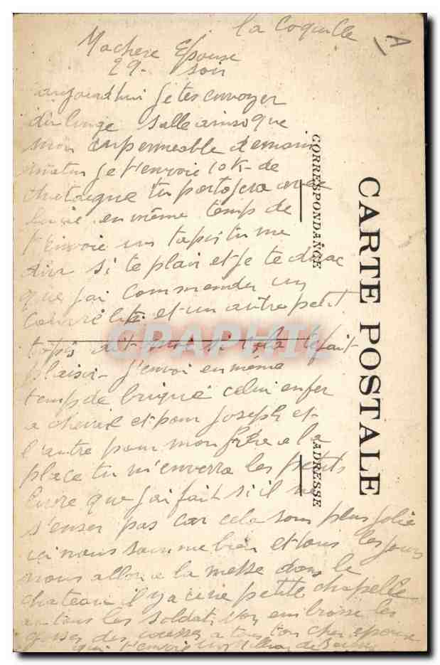 CPA Folklore En Correze  — Verso