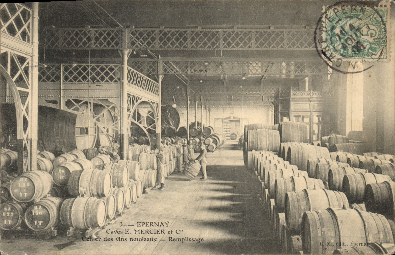 Epernay — Cellier des vins nouveaux — Caves E. Mercier et Cie — C.M., Épernay