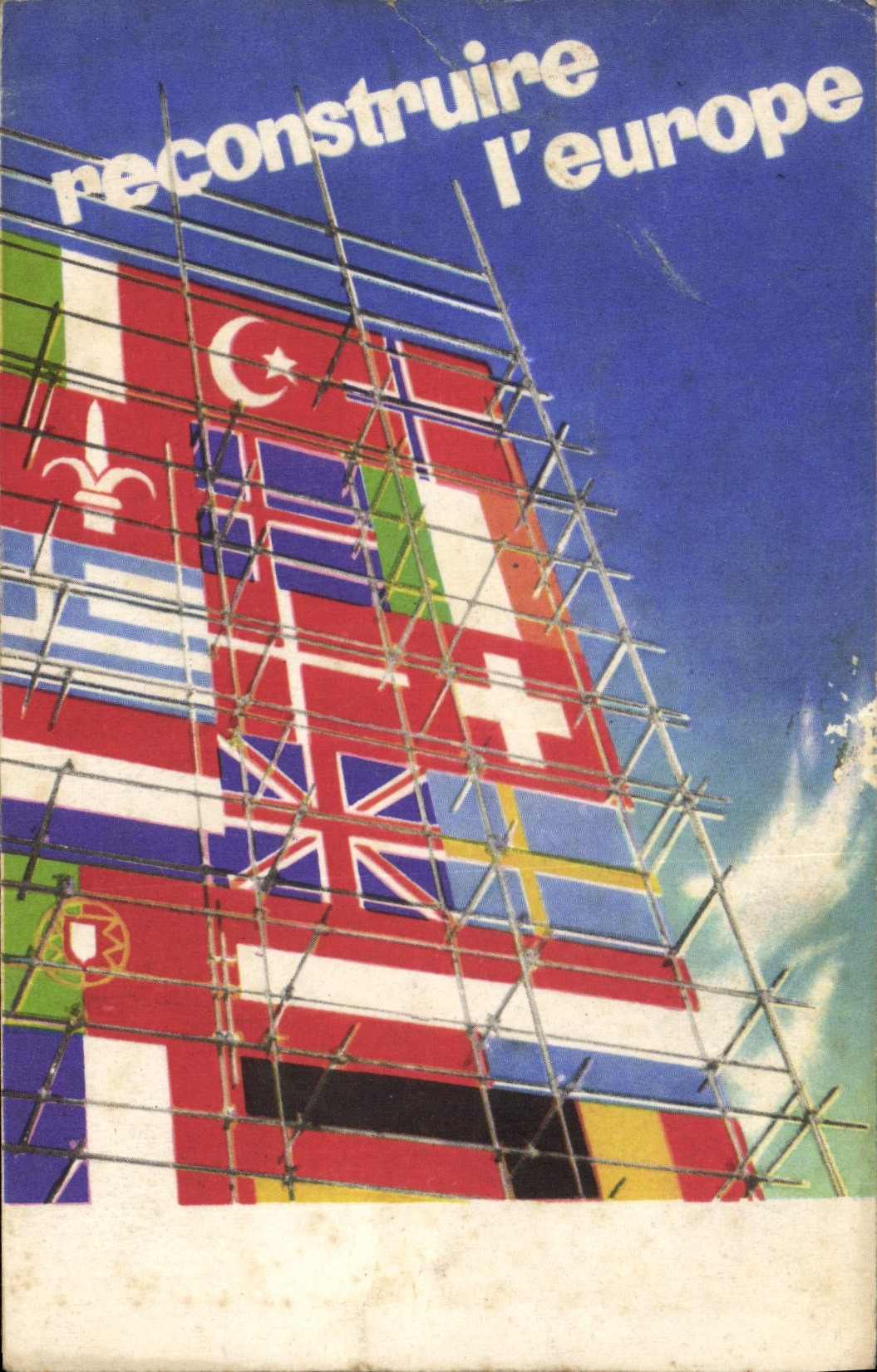 CPA Publicite Reconstruire l'Europe 