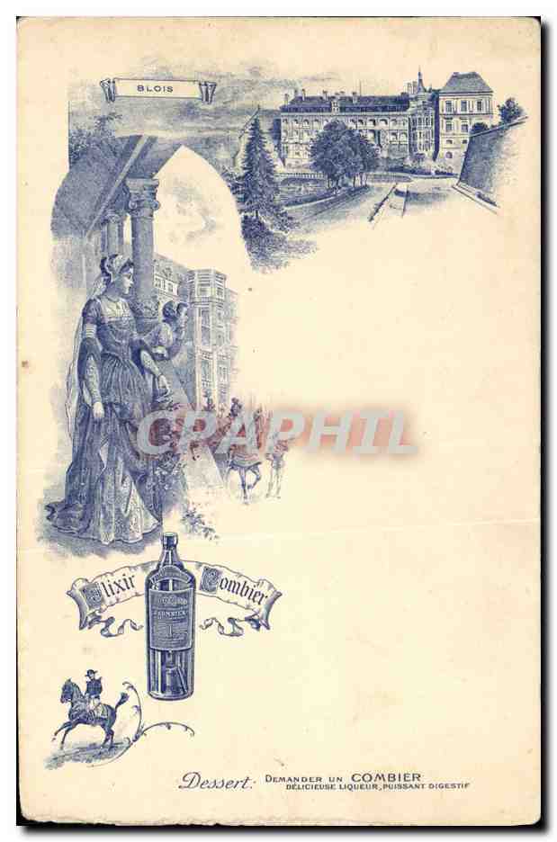 CPA Publicite Elixir Combier Blois 