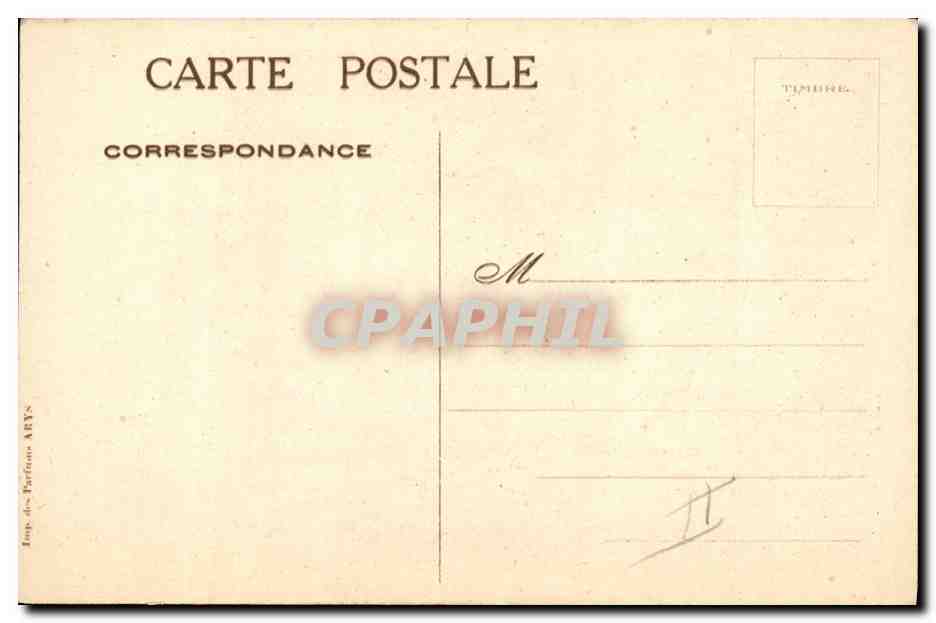 CPA Publicite Un jardin la nuit Parfum enchanteur — Verso
