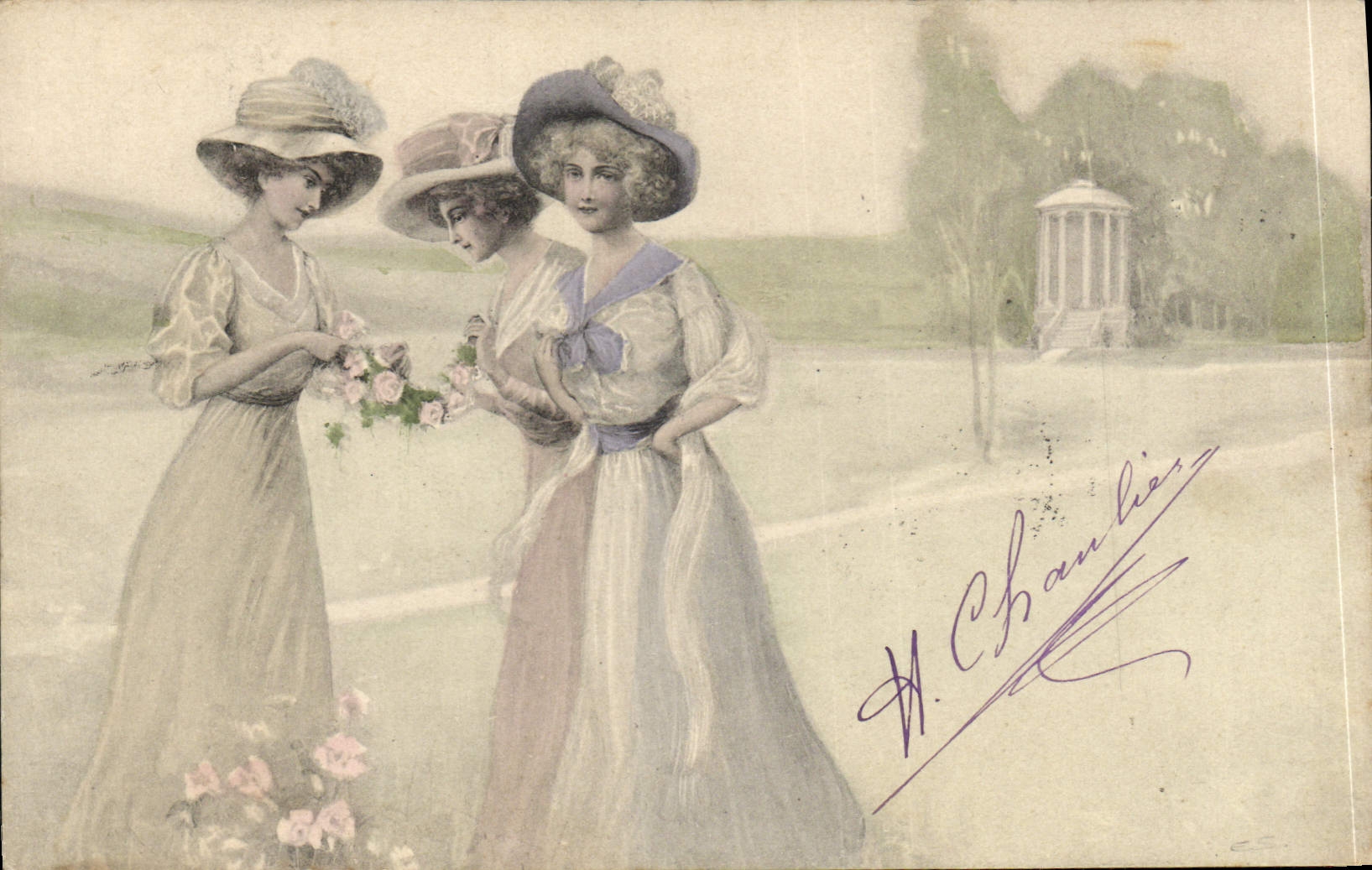 CPA Fantaisie Femmes Illustrateur 