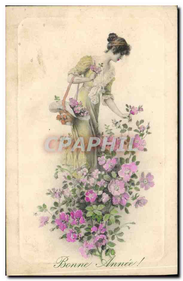 CPA Fantaisie Femme Illustrateur 