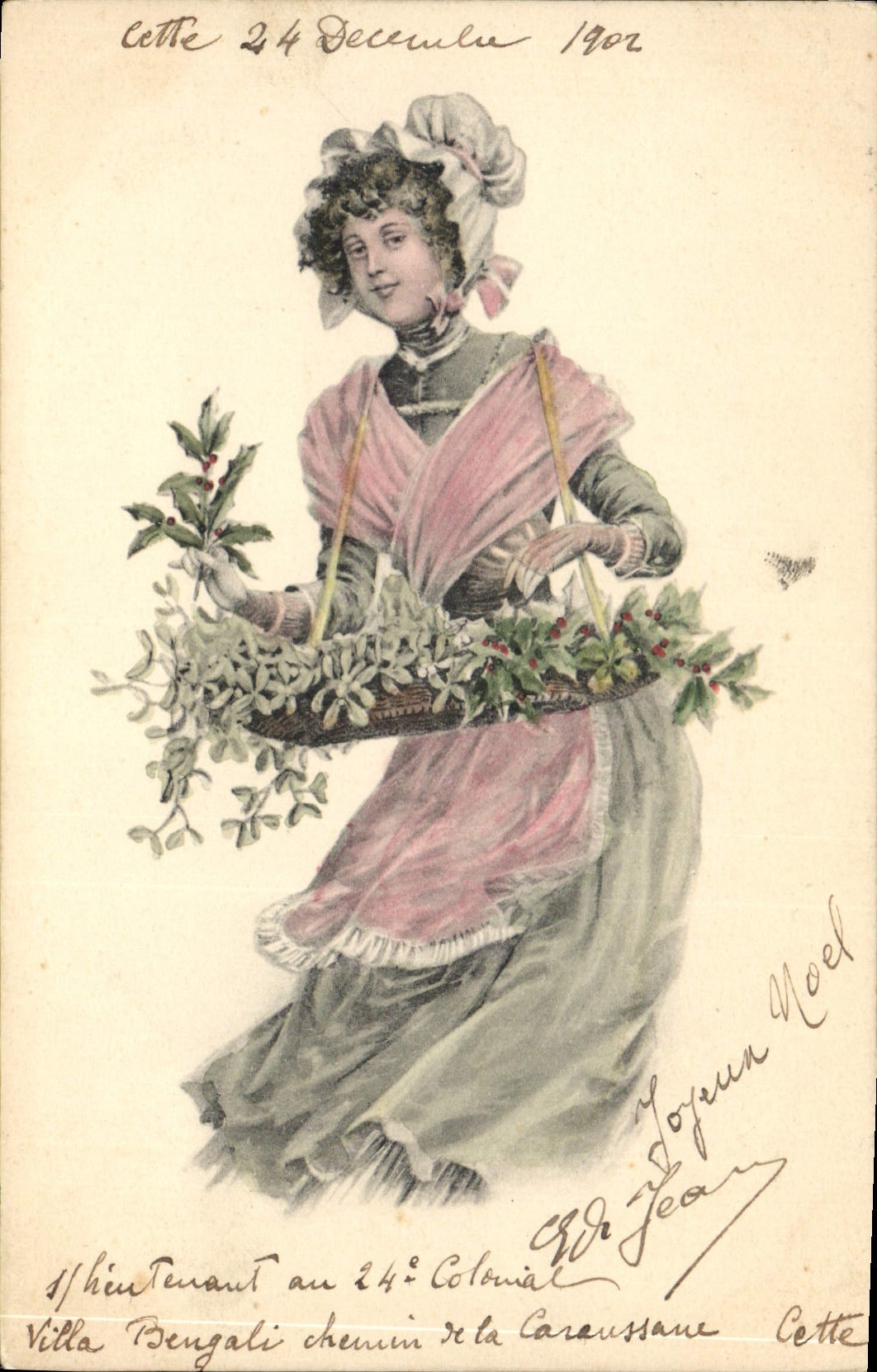 CPA Fantaisie Femme Illustrateur 