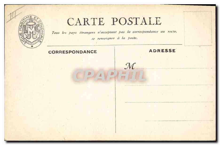 CPA Illustrateur Haffner Bateau de guerre La division Guepratte aux Dardanelles — Verso