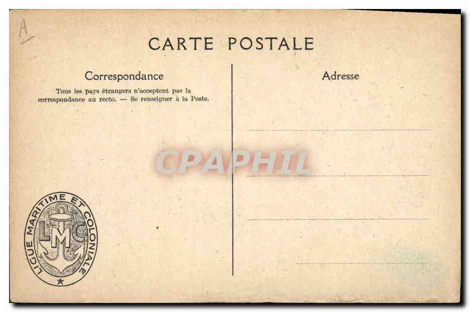 Les Pilotins de la L.M.C. — Ligue Maritime et Coloniale Française — Hoffner — Verso