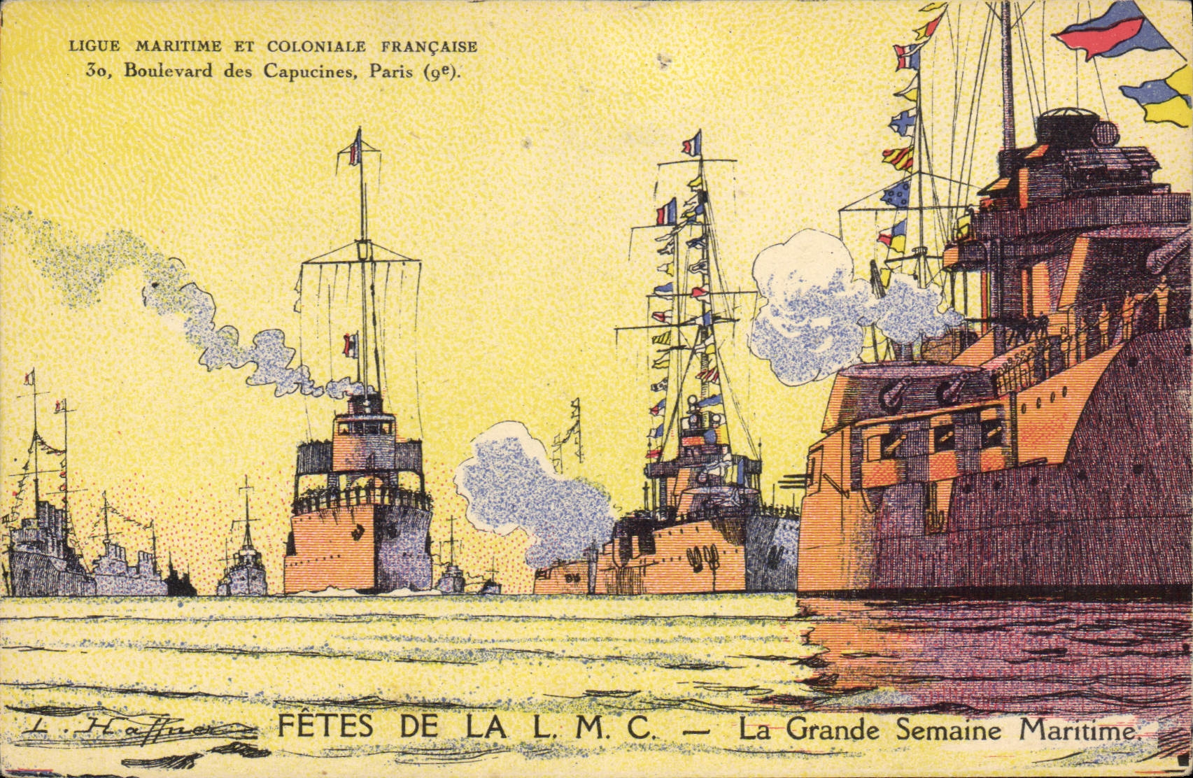 Fêtes de la Ligue Maritime et Coloniale Française — La Grande Semaine Maritime — L. Haffner