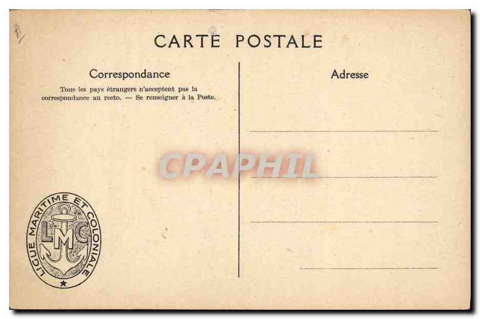 Fêtes de la Ligue Maritime et Coloniale Française — La Grande Semaine Maritime — L. Haffner — Rückseite