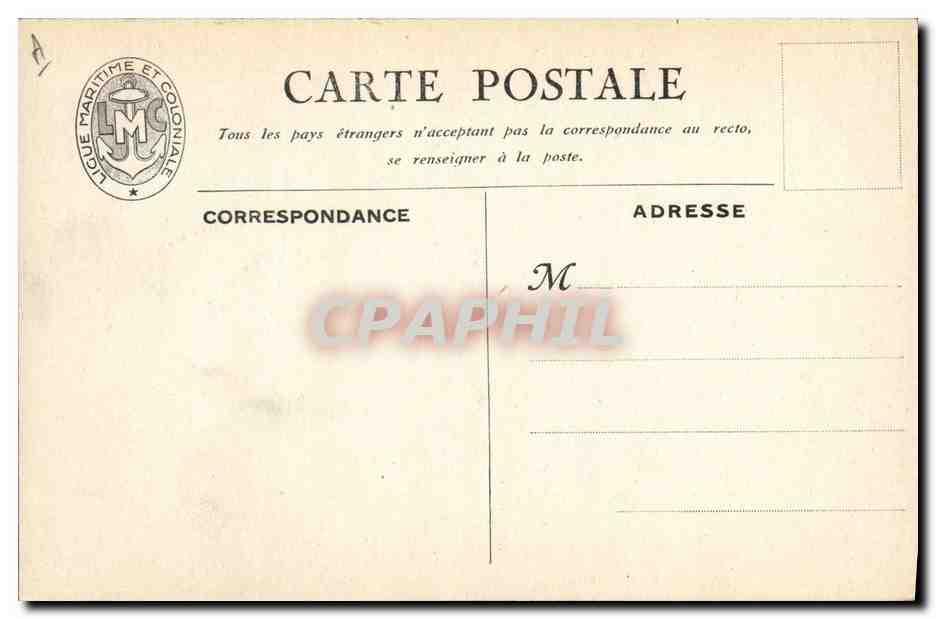 CPA Illustrateur Haffner Bateau de guerre La Division Guepratte aux Dardanelles  — Verso