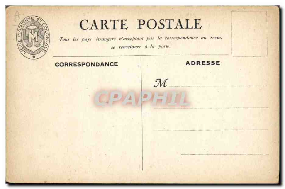 Le Croiseur "Foch" — illustration maritime — E. Chambretent et Cie - Paris — Verso