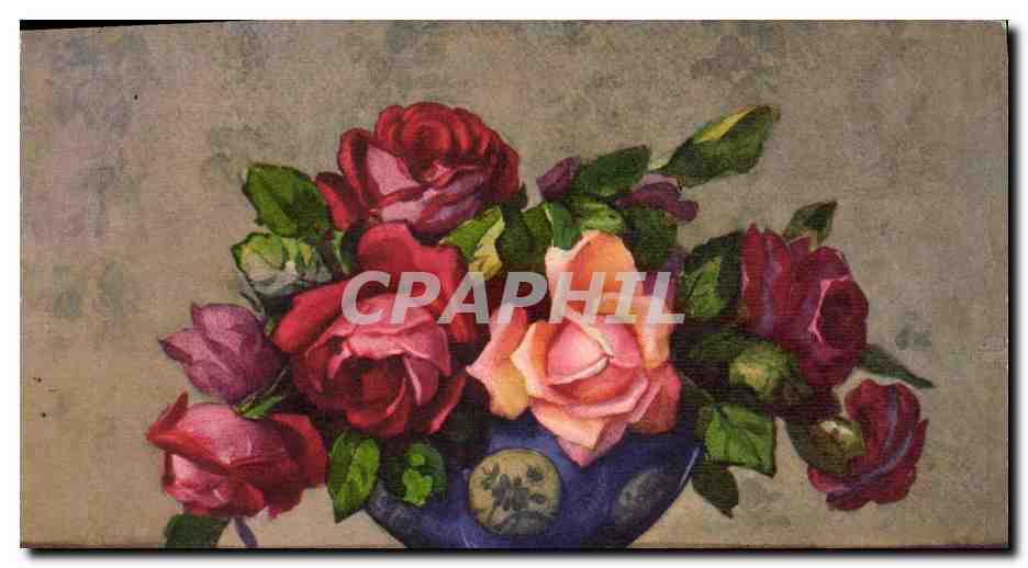 CPA Fantaisie Fleurs 