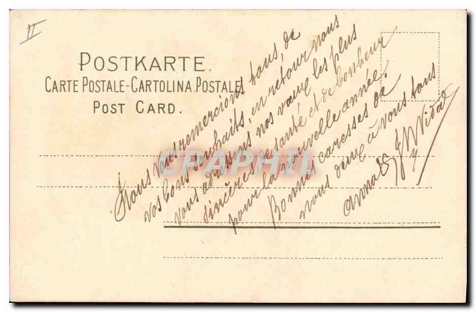 CPA Fantaisie Fleurs  — Rückseite