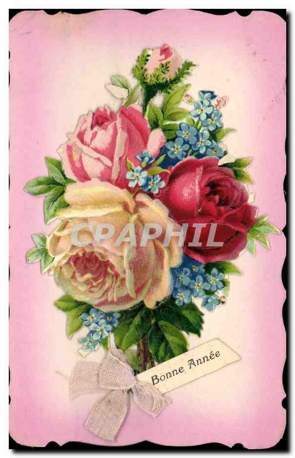 CPA Fantaisie Fleurs 