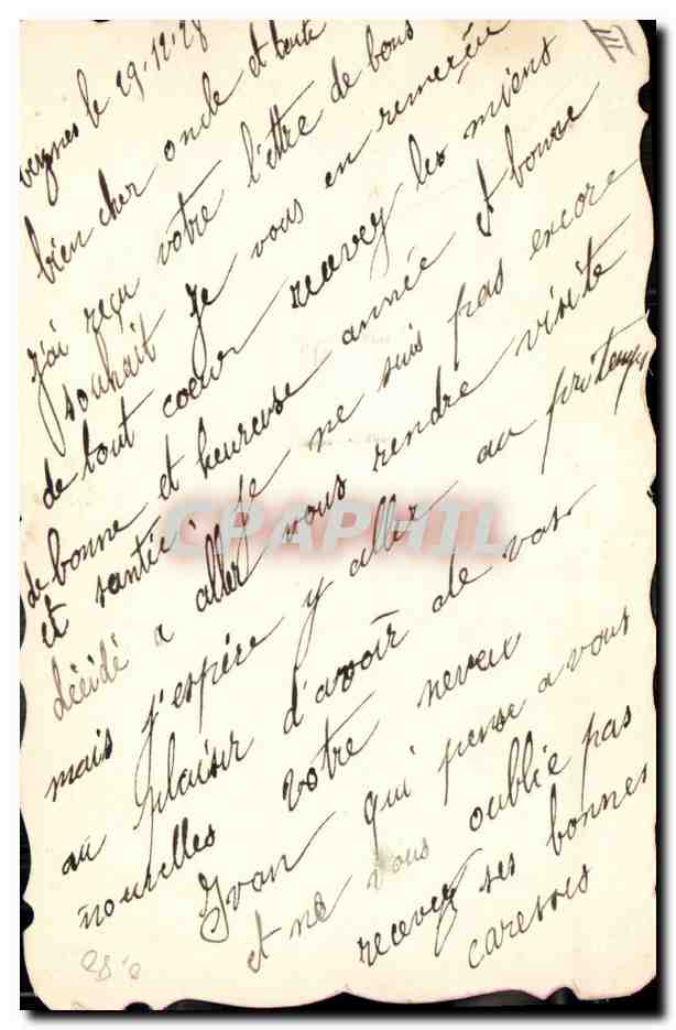 CPA Fantaisie Fleurs  — Verso