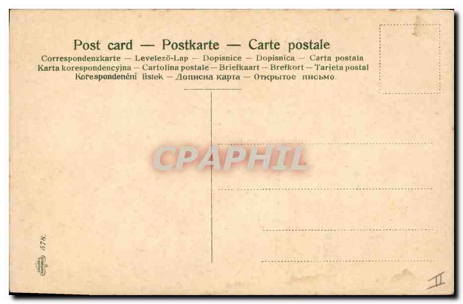 CPA Fantaisie Fleurs  — Rückseite