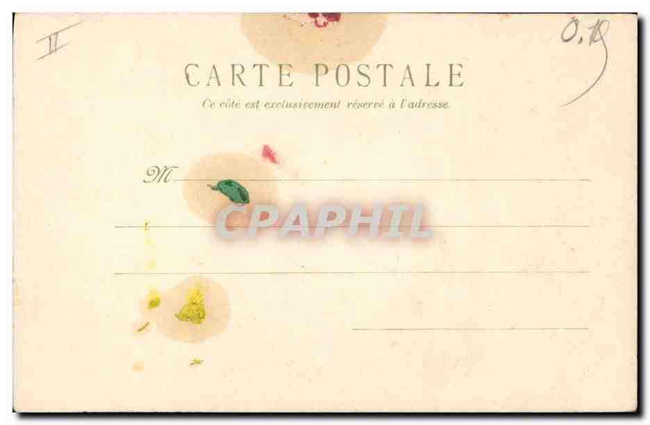 CPA Fantaisie Fleurs  — Rückseite