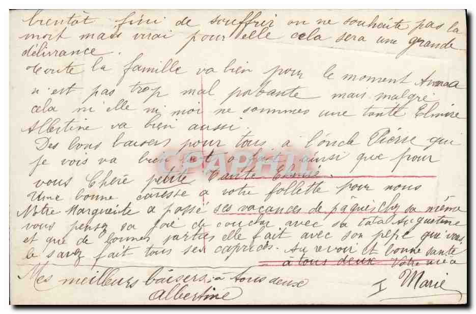 CPA Fantaisie Fleurs  — Back