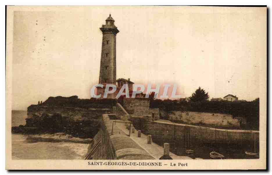 CPA Phare Saint Georges de Didonne Le port