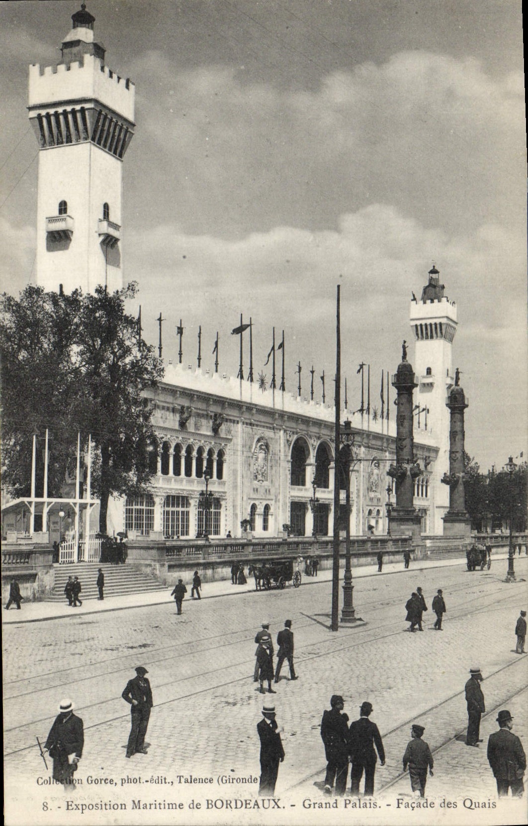 Exposition Maritime de Bordeaux — Grand Palais — Façade des Quais — Talence (Gironde)