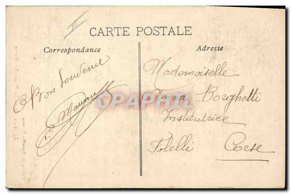 CPA Phare Ste Marie Marseille Bateau — Rückseite