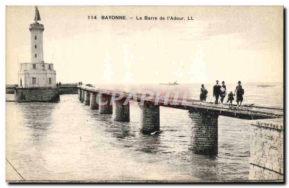 CPA Phare Bayonne La Barre de l'Adour