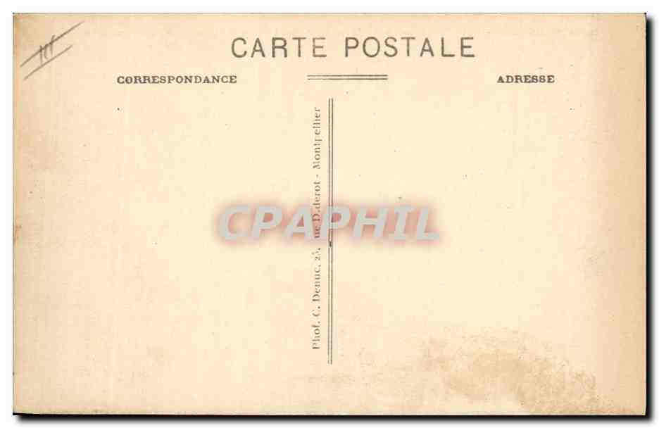 CPA Phare St Louis et L'observatoire Au bout du Mole Cette — Rückseite