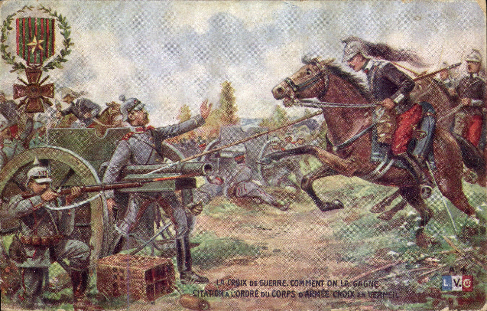 La Croix de Guerre — Comment on la gagne — L.V.C. — Série A.4