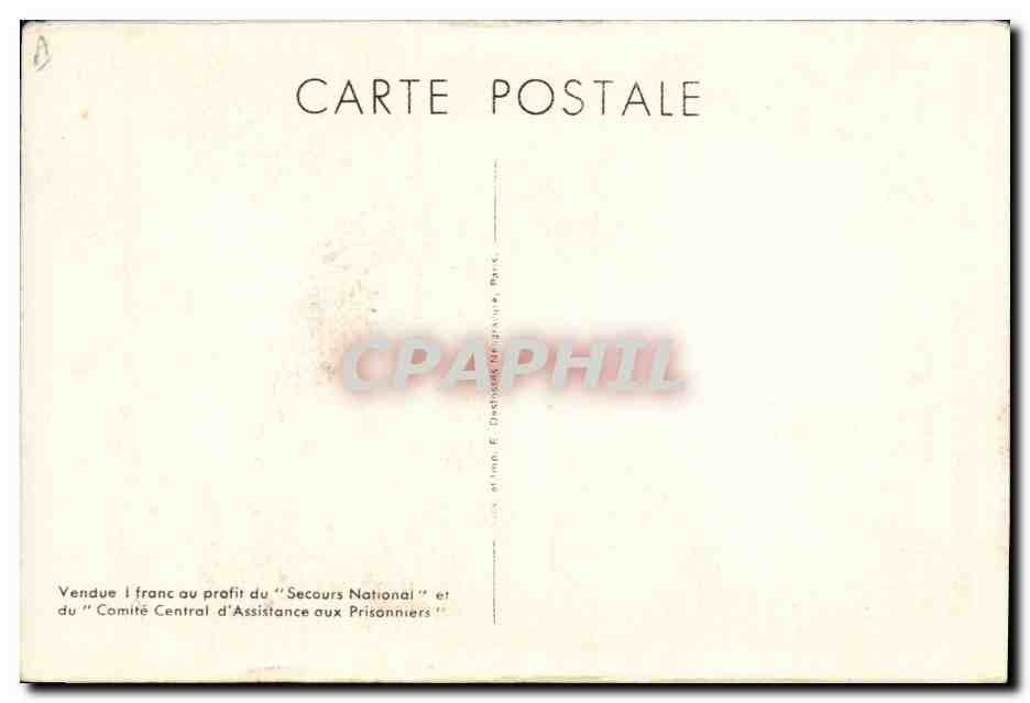 CPM Militaria Philippe Petain — Rückseite