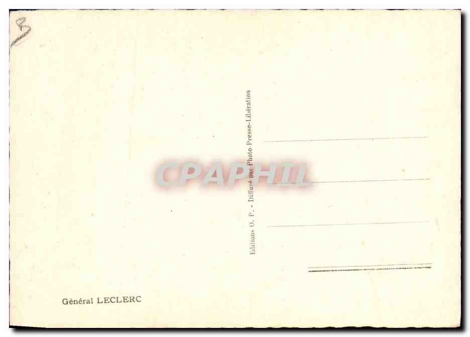 CPM Militaria General Leclerc — Rückseite