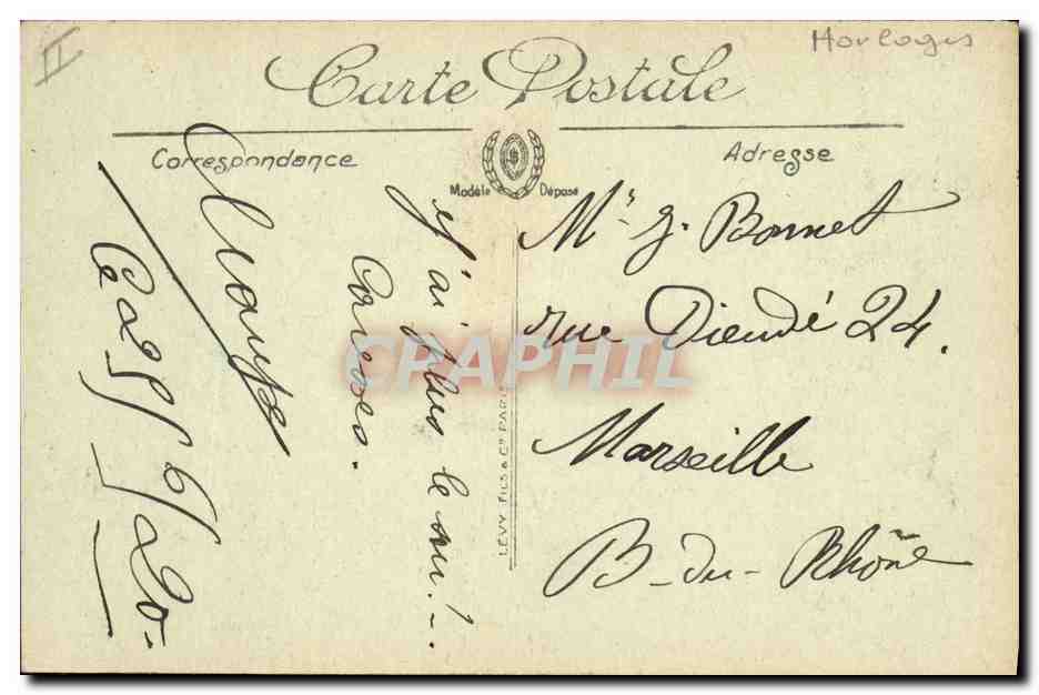 Clermont-Ferrand — Le Jacquemart de la Cathédrale — LL — Verso