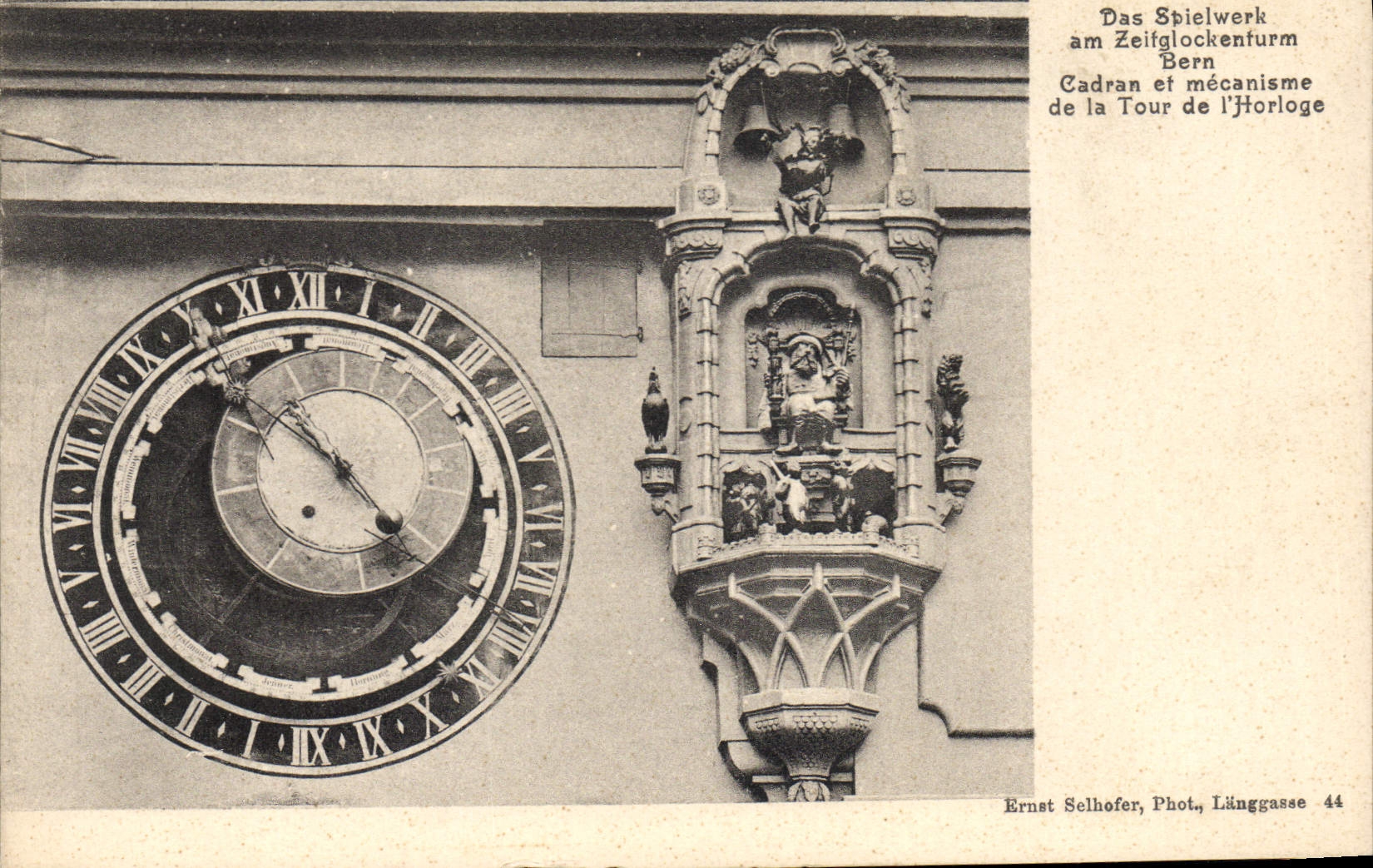 CPA Bern Cadran et mecanisme de la tour de l'Horloge 