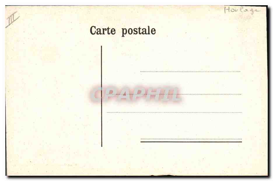 CPA Bern Cadran et mecanisme de la tour de l'Horloge  — Verso