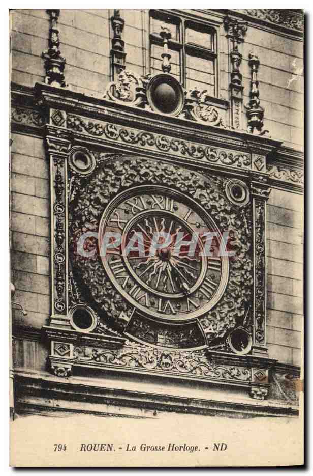 CPA Rouen La grosse Horloge 